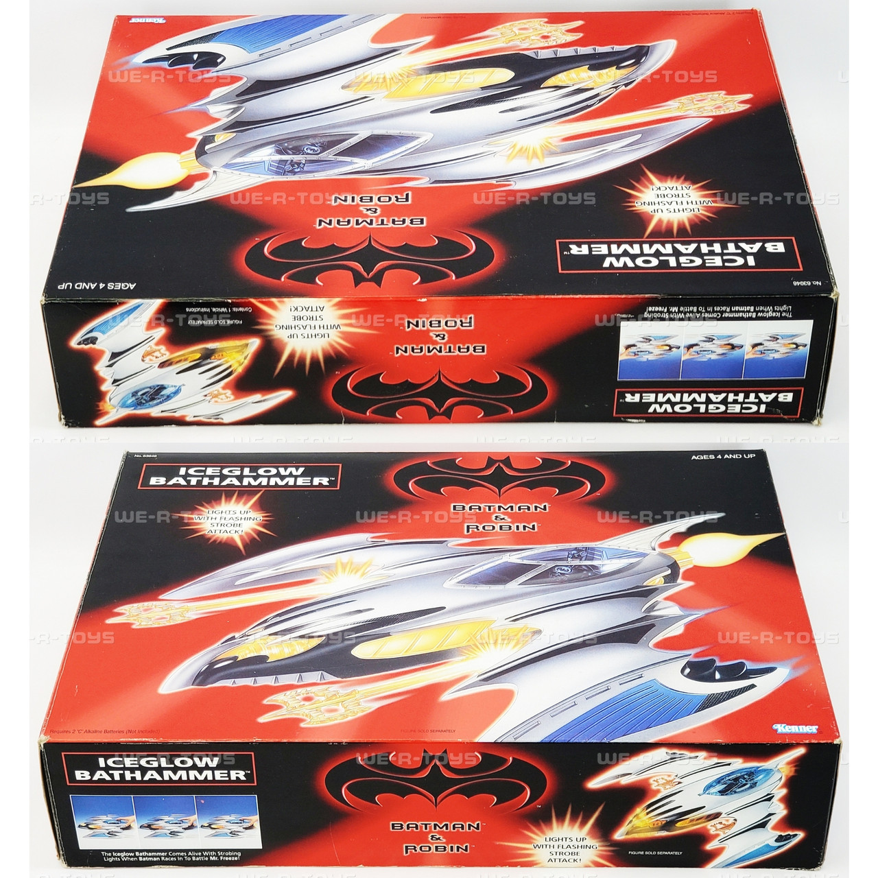 Batman&Robin Kenner Iceglow Bathammer 3箱 Batman & Robin Iceglow Bathammer Vehicle 1997 Hasbro 63946 USED
