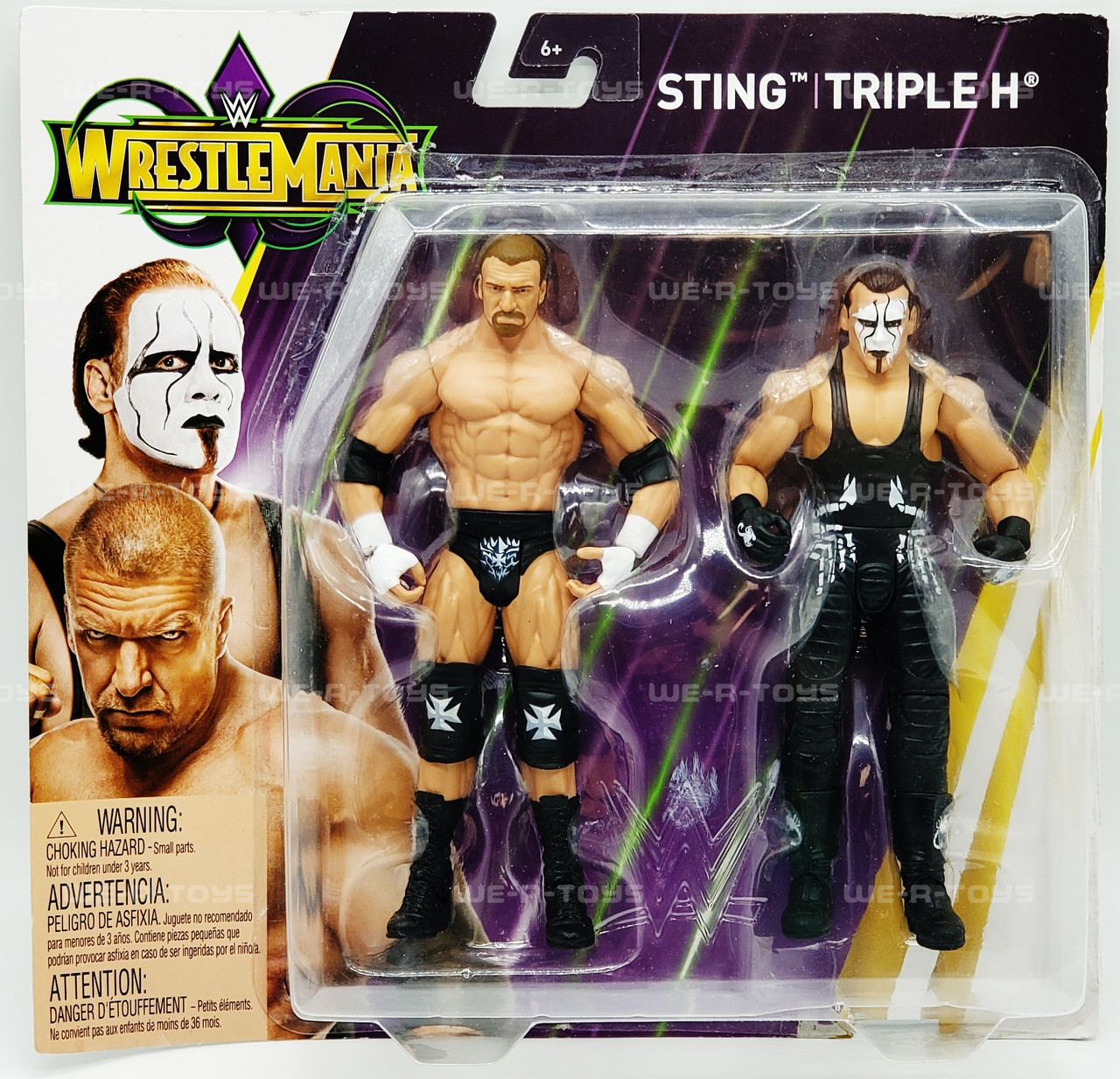 WWE WrestleMania Sting Triple H Wrestling Action Figures FMH63