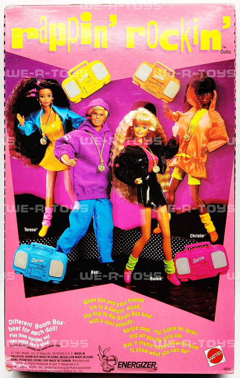 Barbie Rappin' Rockin' Ken Doll with Boombox 1991 Mattel No. 4903