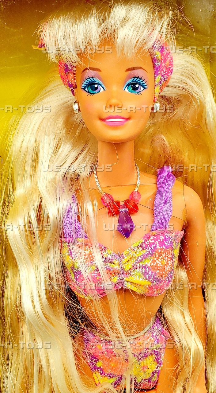 Glitter Beach Barbie Doll With Glitter Lotion 1992 Mattel 3602 NEW