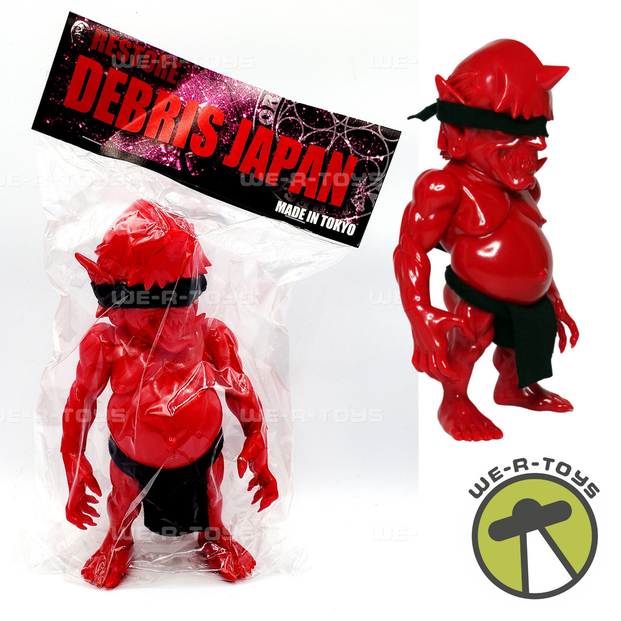 Debris Japan Sofubi Version Red Kaiju Vinyl Figure 2013 Restore