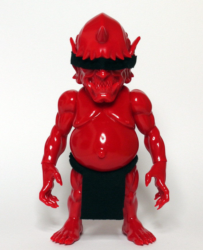 Debris Japan Sofubi Version Red Kaiju Vinyl Figure 2013 Restore