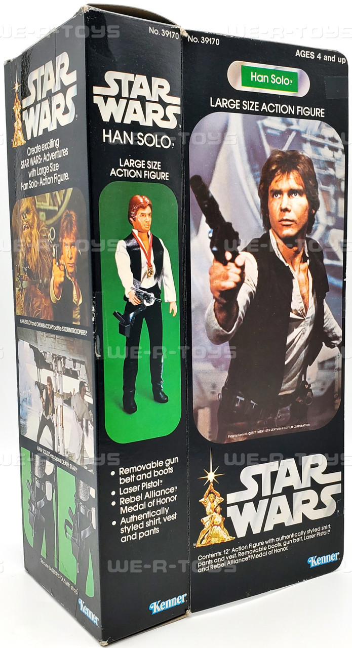 Star Wars Han Solo Large Size Action Figure 1978 Kenner New in