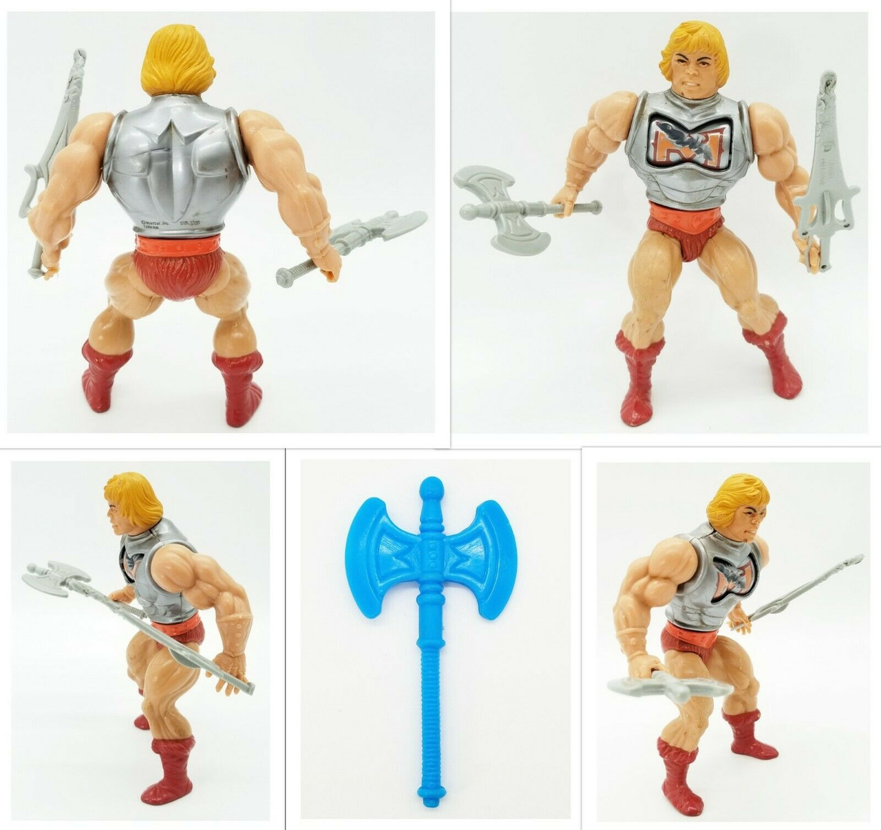 Vintage Masters of the Universe Lot of 9 Actions Figures & MOTU Collector  Case