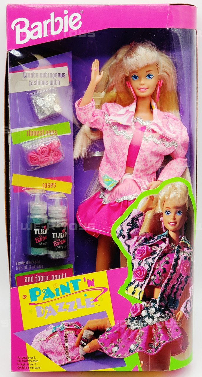 Paint 'N Dazzle Barbie Doll Blonde 1993 Mattel No. 10039 NRFB