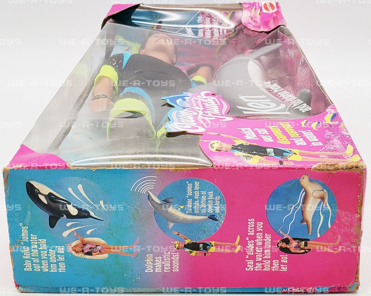 Barbie Ocean Friends Ken Doll & His Dolphin Friend 1996 Mattel #15430 NRFB  - We-R-Toys