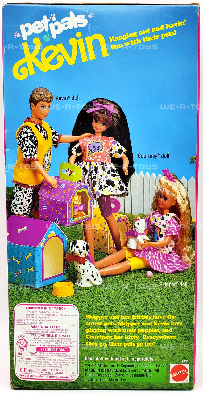 Barbie Pet Pals Kevin Doll Cool Boyfriend of Skipper with