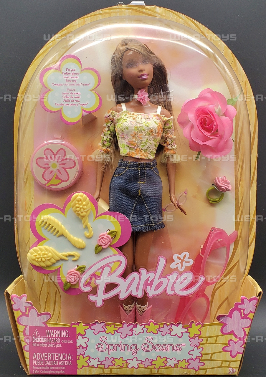 Barbie Spring Scene Barbie African American 2005 Mattel H8253 NRFB