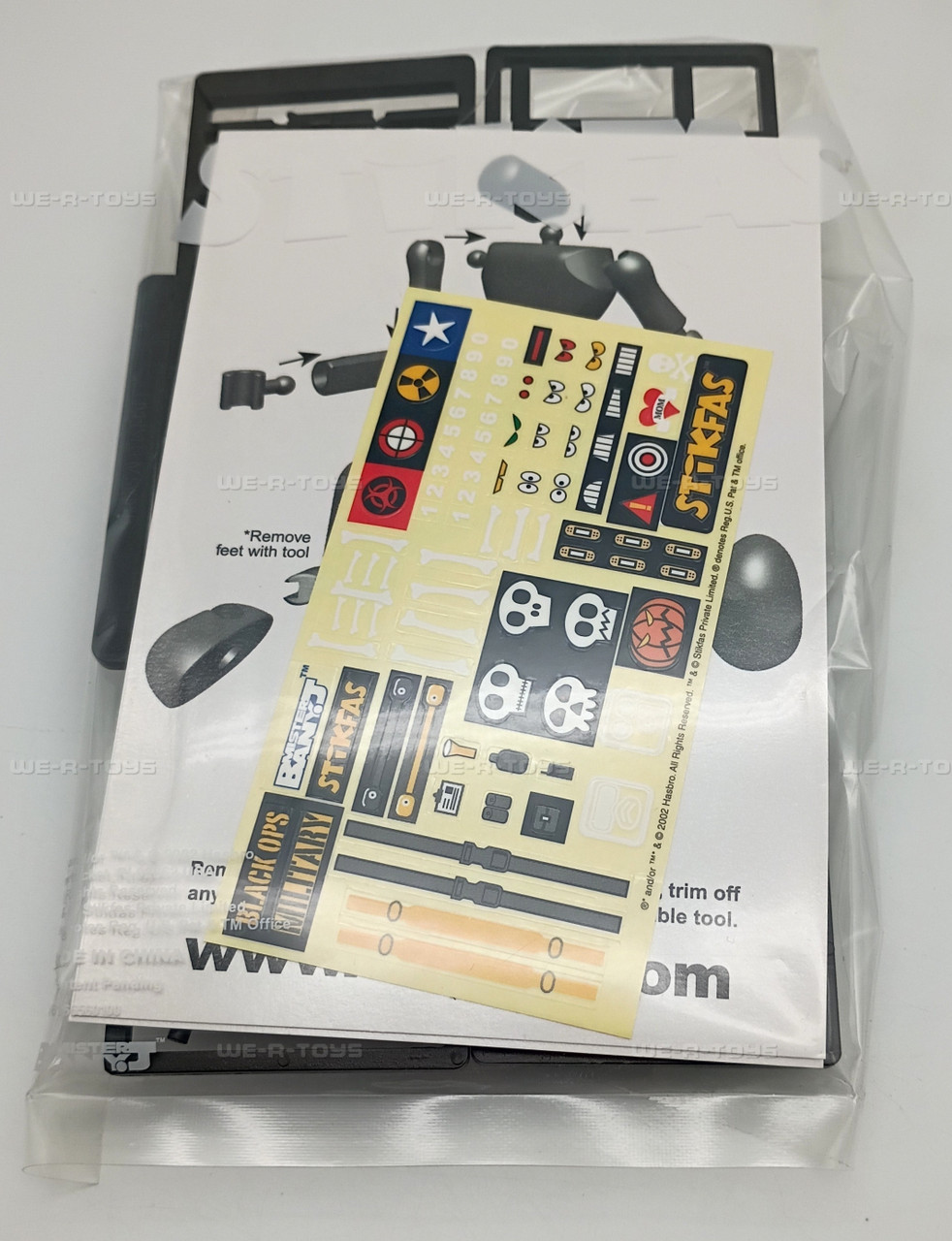 Stikfas Alpha Male Military Black Action Figure Model Kit 2002