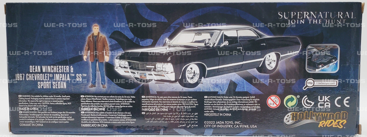 SUPER NATURAL 1967インパラ & ディーン・ウィンチェスター JADA 1/24 NEW 1967 CHEVROLET IMPALA & DEAN WINCHESTER FIGURE