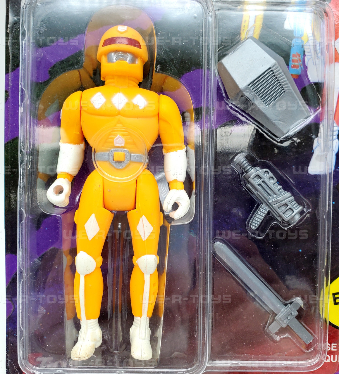 Light Up Eyes Poseable Yellow Sonic Ranger with Weapons Soma EToys