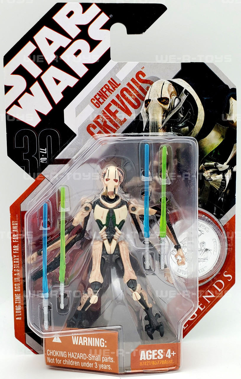 Star Wars Saga Legends General Grievous with Collectoru0027s Coin 2007