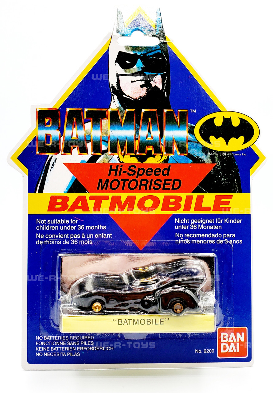 Bandai 1989 Batman Hi Speed Motorized Batmobile Diecast Vehicle 9200