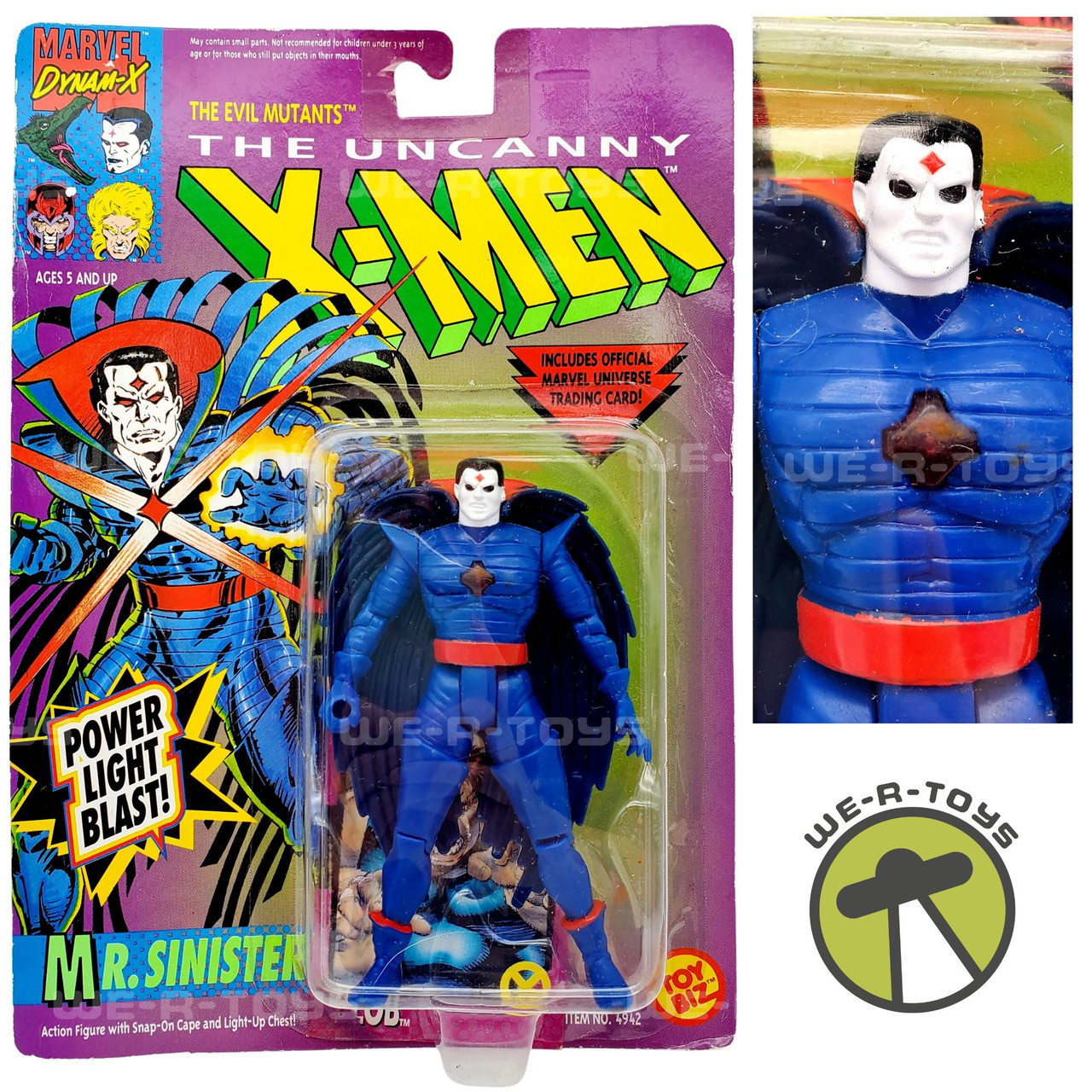 The Uncanny X-Men Series Mr Sinister Power Light Blast Marvel Toy Biz NRFP  - We-R-Toys