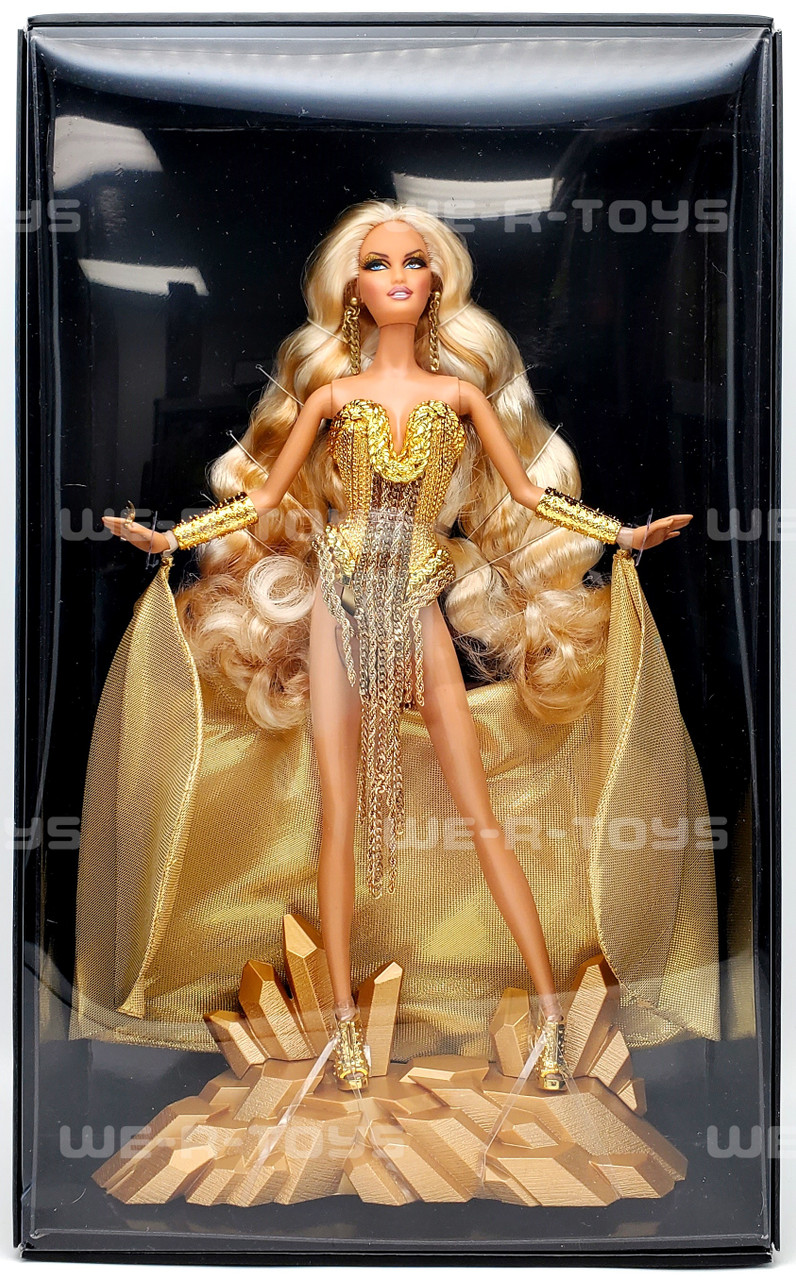 Barbie Collector The Blonds Blond Gold Label Barbie Doll and Stand