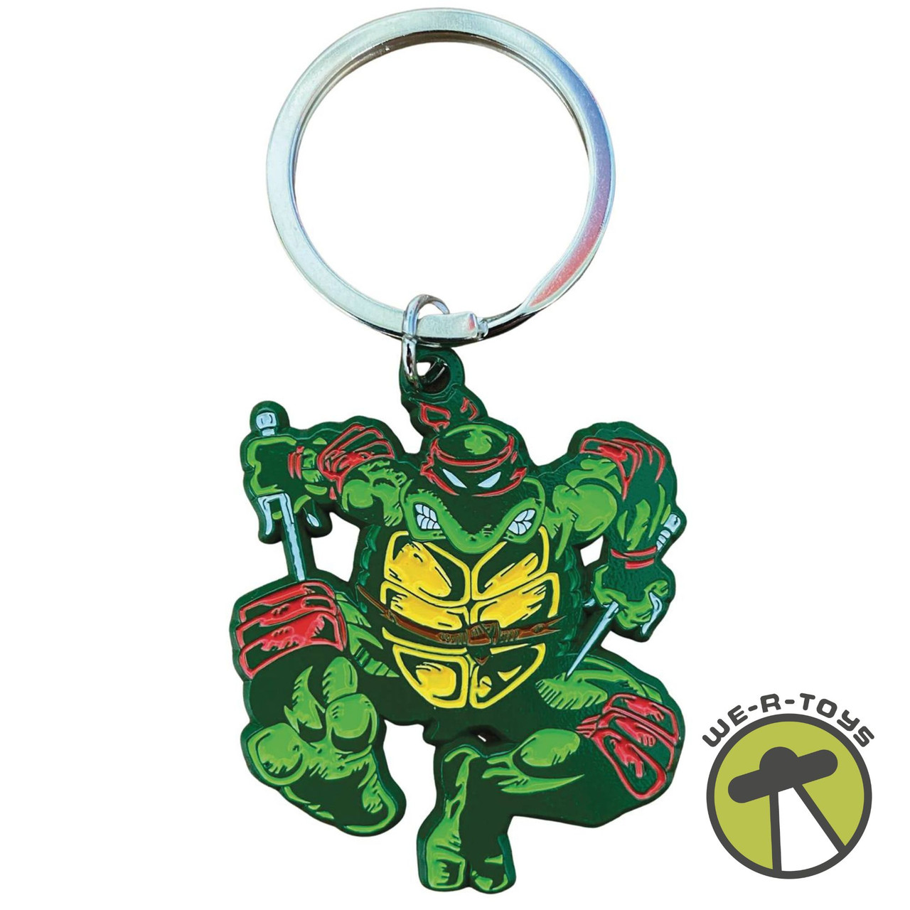 Lego Raphael Keychain Zen Monkey Studios x TMNT: Comic Era Raphael Keychain - We-R-Toys