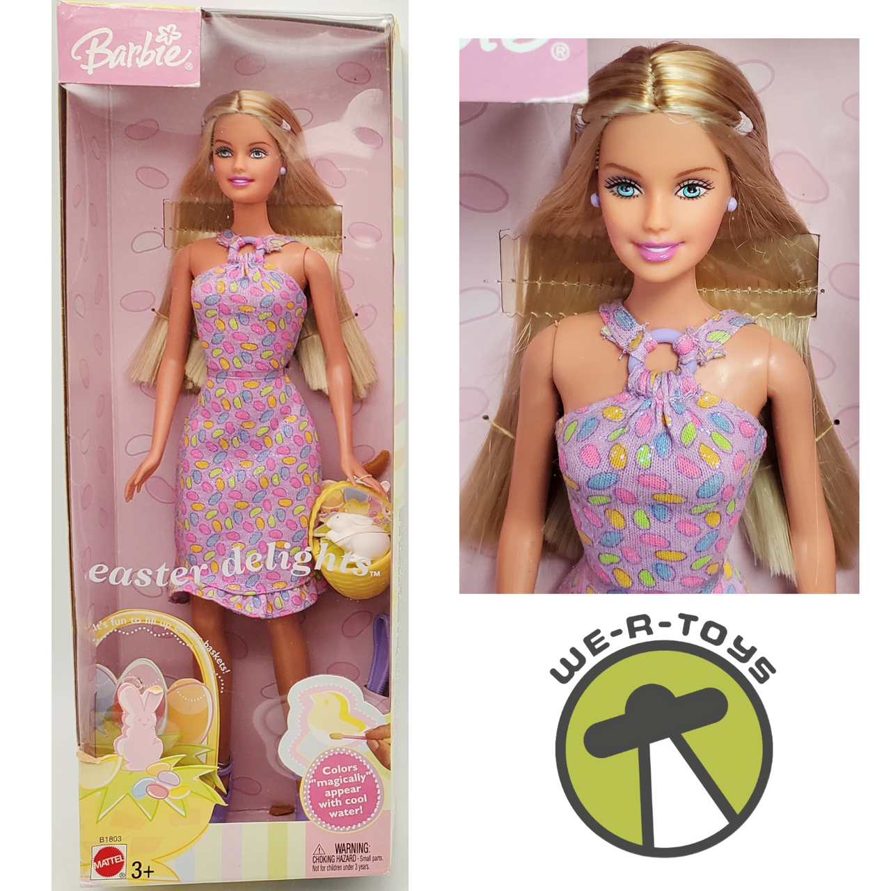 Barbie Easter Delights Doll with Bunny and Basket 2003 Mattel