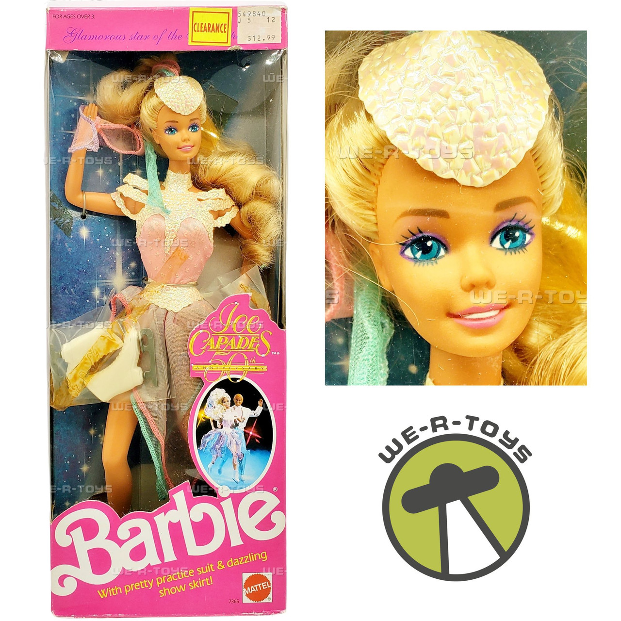 Barbie Ice Capades 50th Anniversary Doll 1989 Mattel 7365 - We-R-Toys