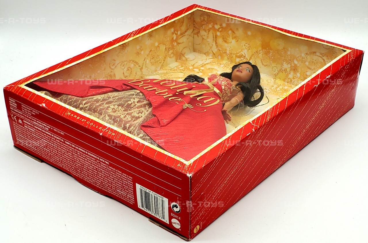 2014 Holiday Barbie African-American Collector Doll Mattel BDH14