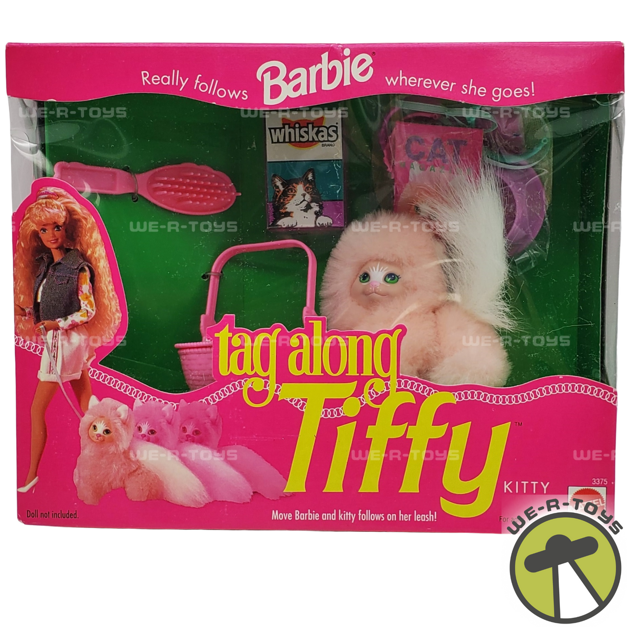 Barbie Tag Along Tiffy Kitty Cat Doll and Accessories 1992 Mattel