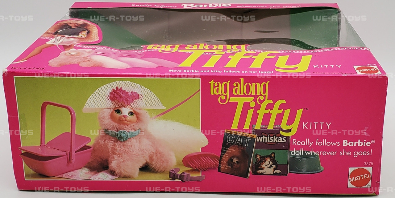 Barbie Tag Along Tiffy Kitty Cat Doll and Accessories 1992 Mattel