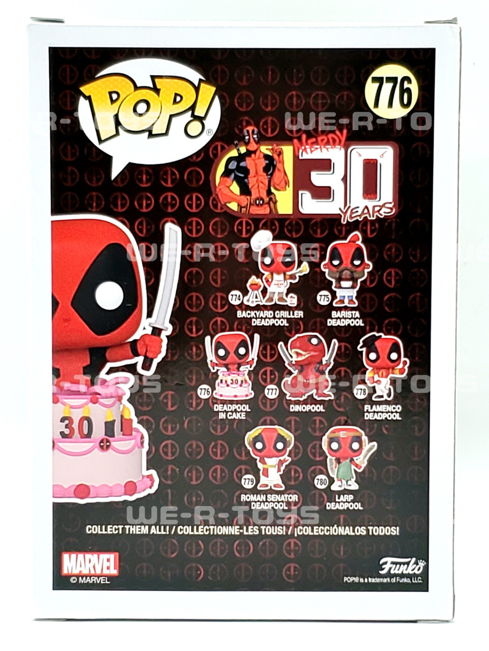 Funko Pop! Marvel 30th Anniversary Deadpool in Birthday Cake
