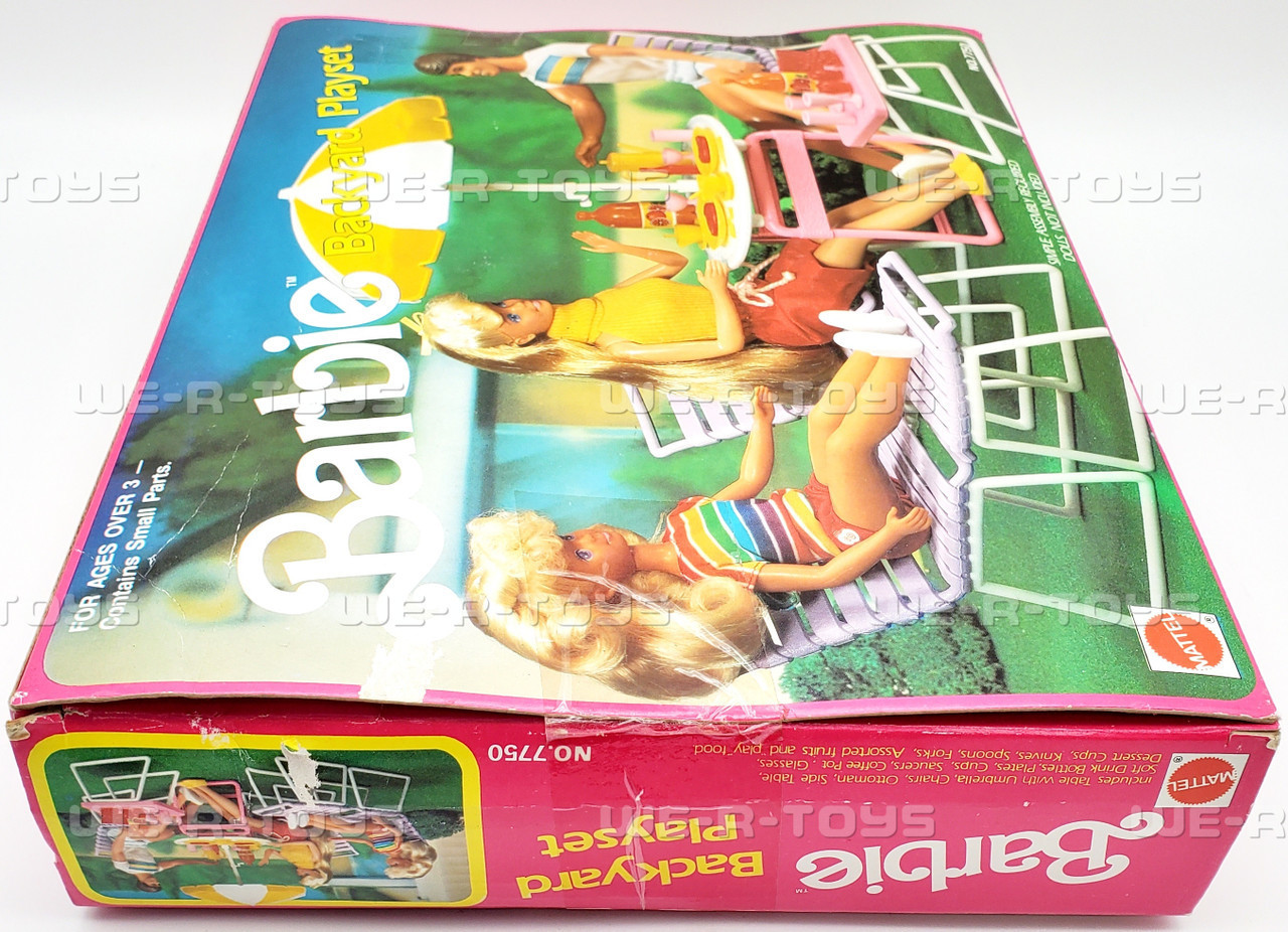 Barbie backyard playset shop