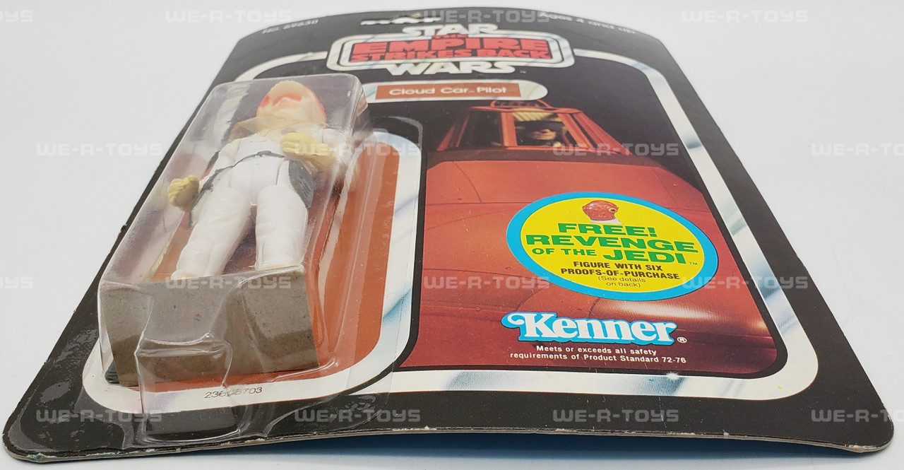 Star Wars ESB Cloud Car Pilot Action Figure 48 Back 1982
