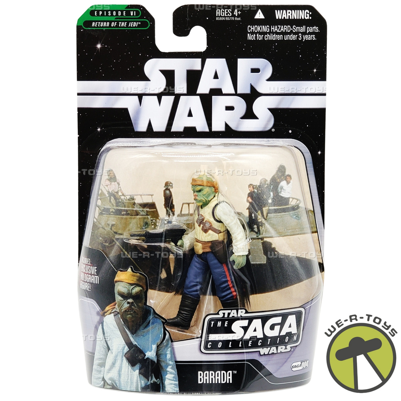 Hasbro Barada Skiff Guard - Star Wars Saga Collection 2006, Action Figure 3,75'', Con Base E Personaggio Bonus, Da Collezione