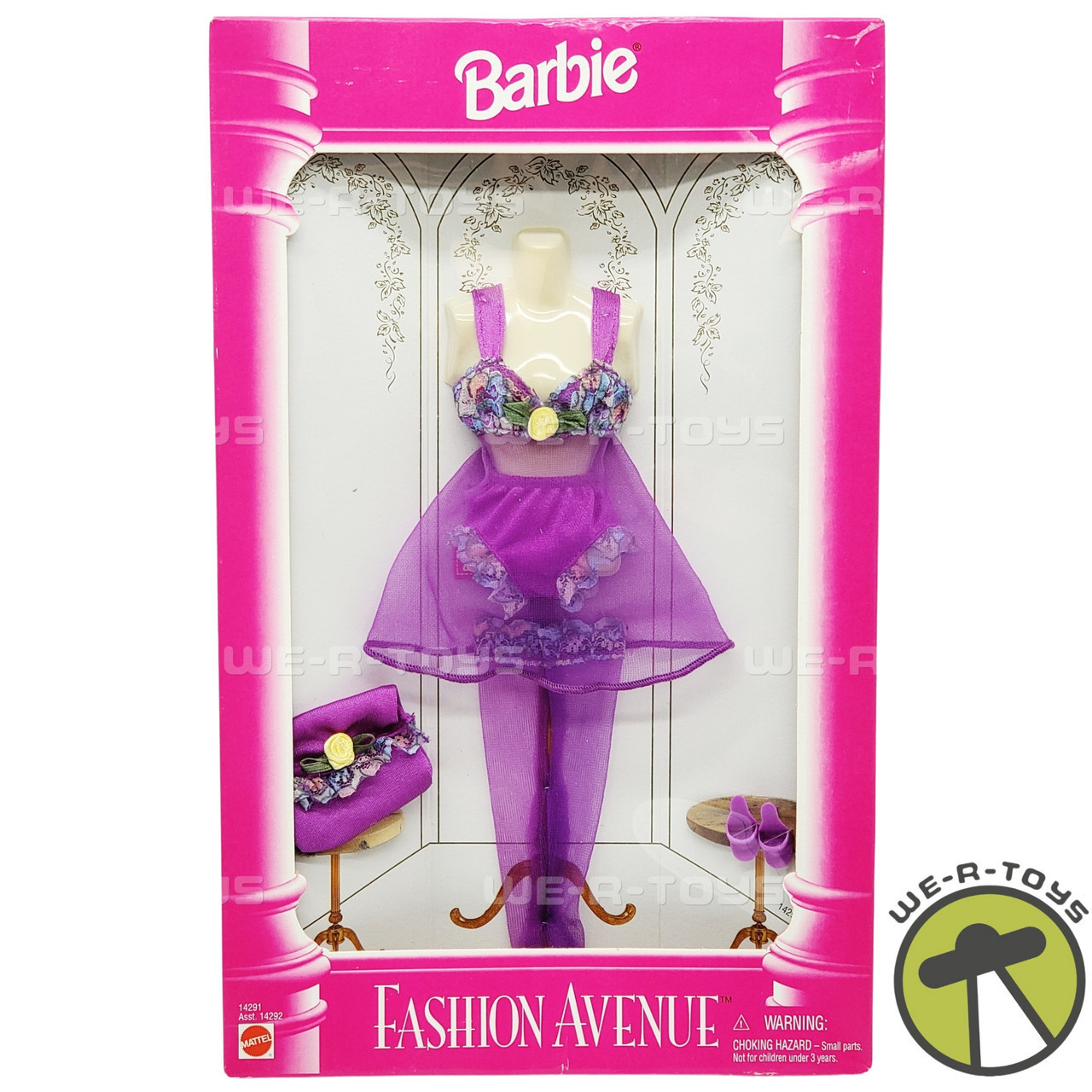 Barbie Vintage Lingerie Underwear 90s Barbie Dolls Clothes Bodysuit Lace  Purple