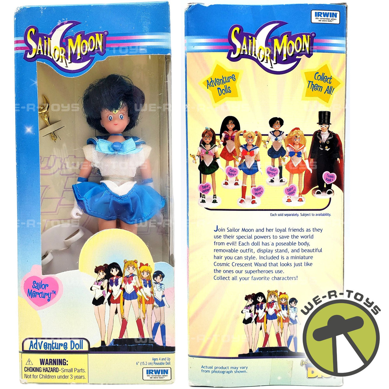 Sailor Moon Sailor Mercury Anime Adventure Doll #34901 Irwin Toys
