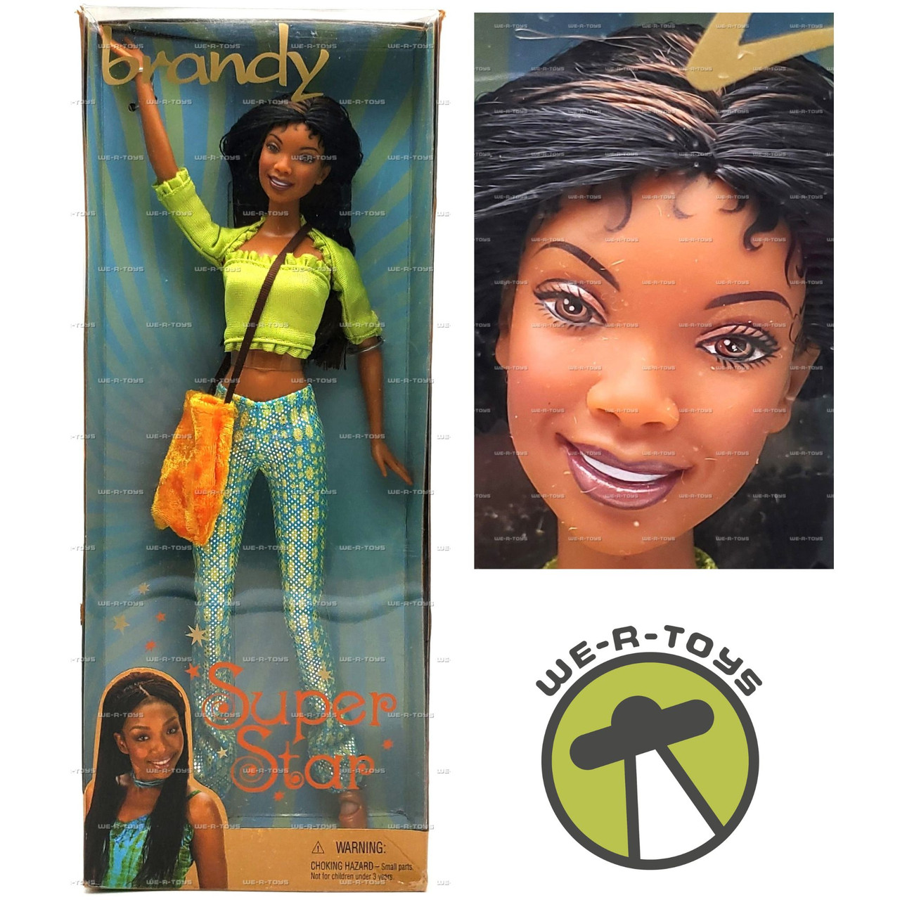Brandy Super Star Doll Green Top, Orange Bag, and Dot Pants Mattel