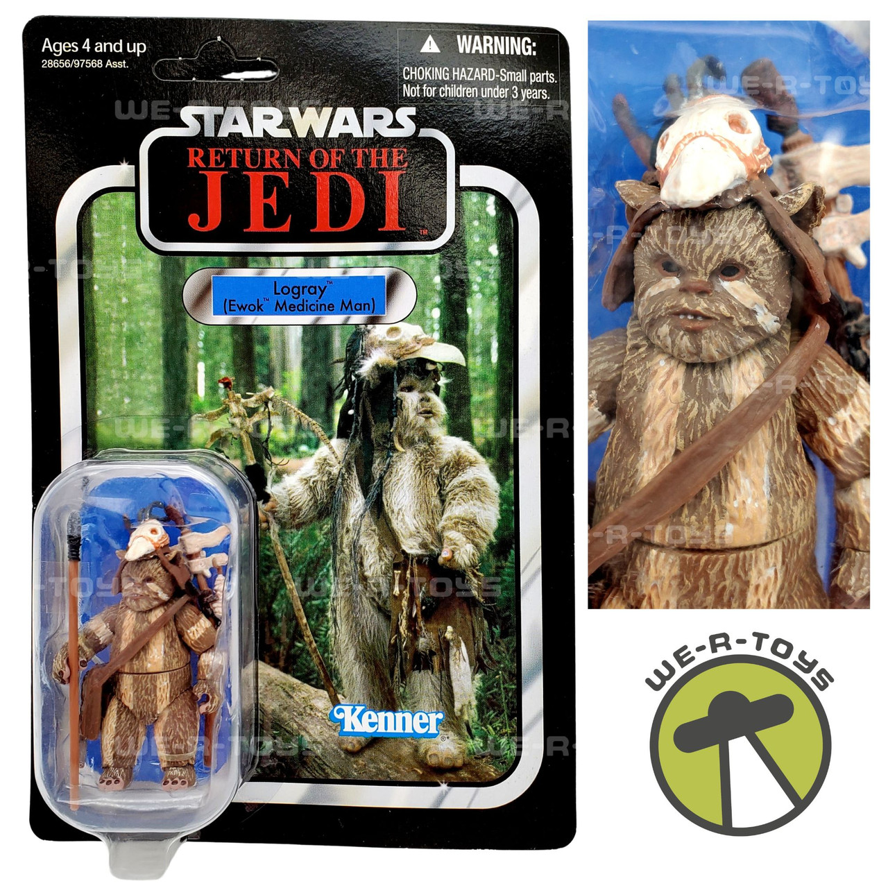 Star Wars Return of the Jedi Logray Ewok Medicine Man UNPUNCHED