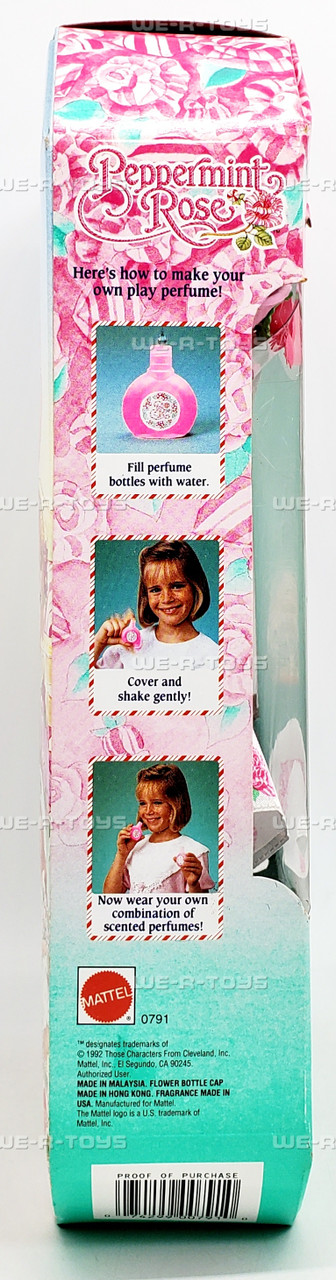 Peppermint Rose 10" Doll and Accessories 1992 Mattel #0791 NRFB - We-R-Toys Peppermint Rose 10" Doll and Accessories 1992 Mattel #0791 NRFB - We-R-Toys
