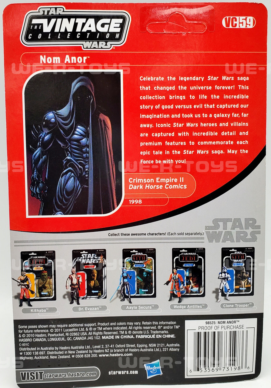 Star Wars Expanded Universe Nom Anor UNPUNCHED Kenner 2010