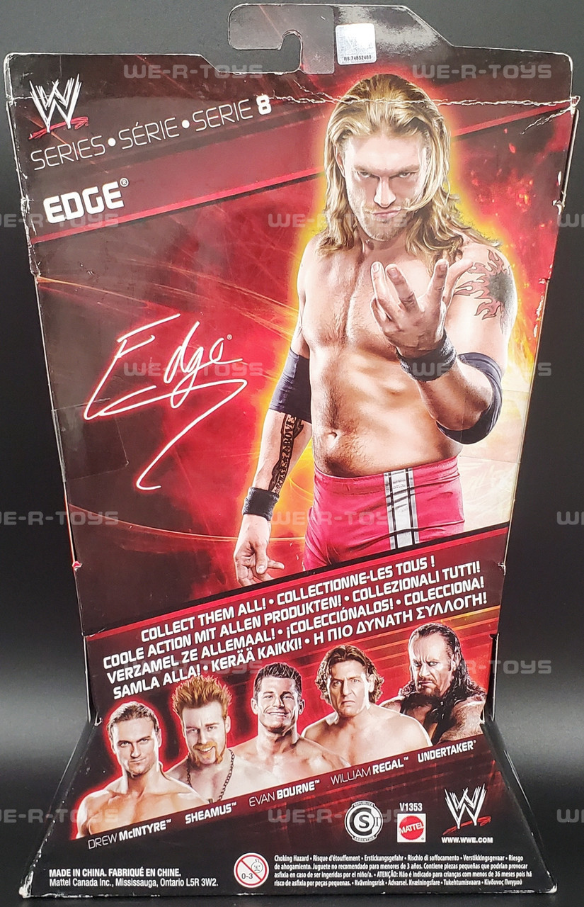 WWE Elite Series 8 Edge Action Figure 2010 Mattel V1353 NRFB WWE Elite Series 8 Edge Action Figure 2010 Mattel V1353 NRFB
