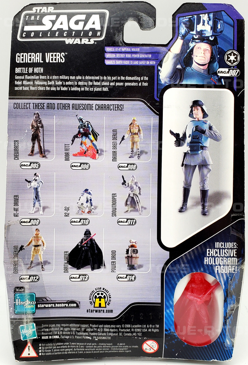 Star Wars The Saga Collection General Veers Action Figure Hasbro
