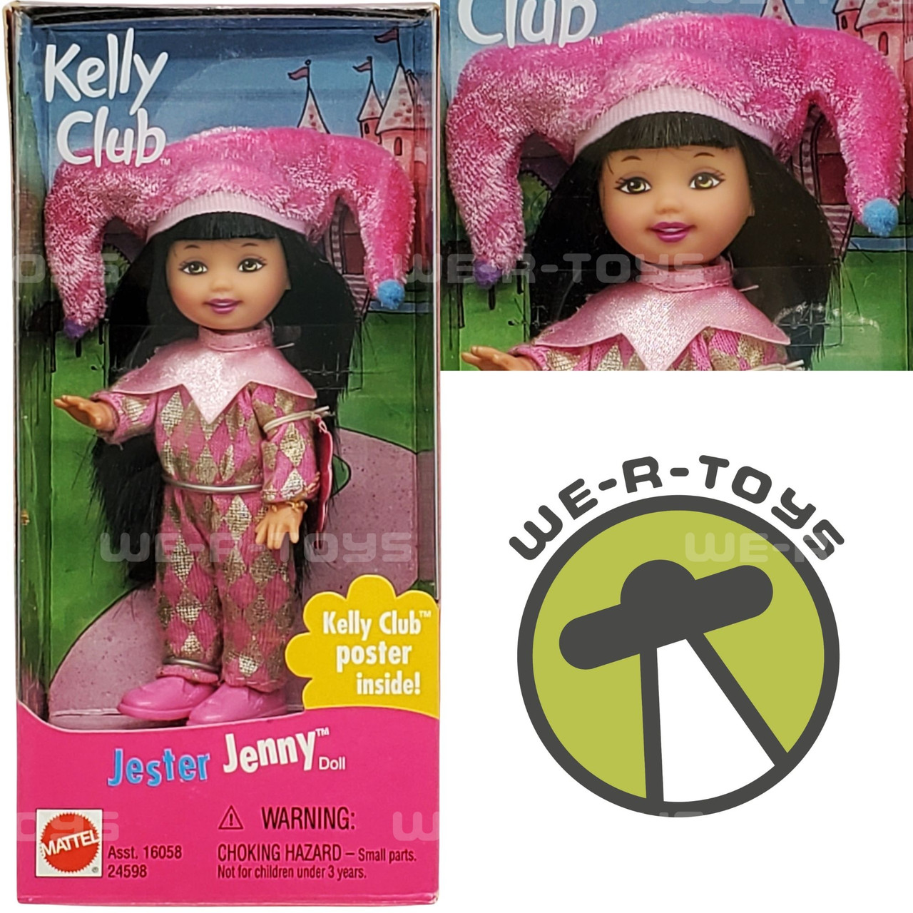 Kelly Club Friend Jenny with Rare Orange Dress and Basket (1997) ドール 人形 フィギュア Kelly Club Friend Jenny in a Long Sleeved Yellow and Navy-blue