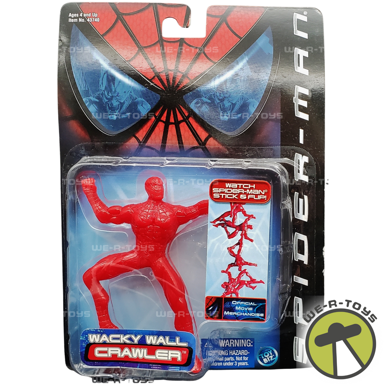 Marvel Spider-Man Wacky Wall Crawler 2001 Toy Biz 43740 NRFP We