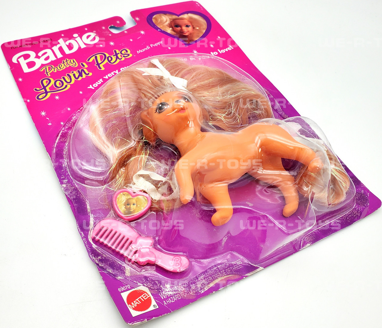Barbie バービー I LOVE PETS Barbie I Love Pets Dogs I Heart Pets Golden Retriever Pizza