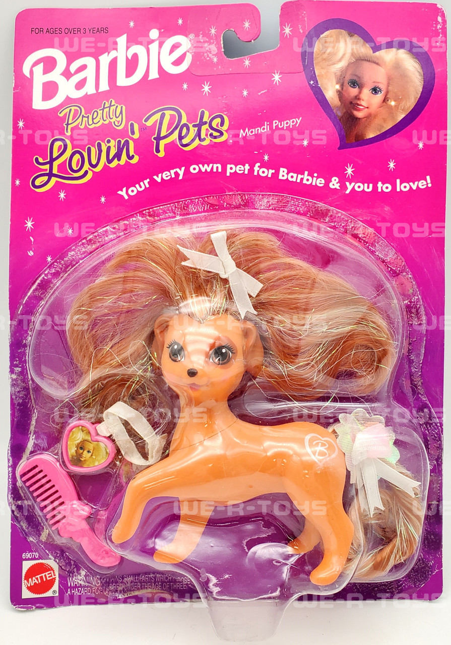 Barbie Pretty Lovin' Pets Mandi Puppy No. 69070 Mattel 1994 NRFP