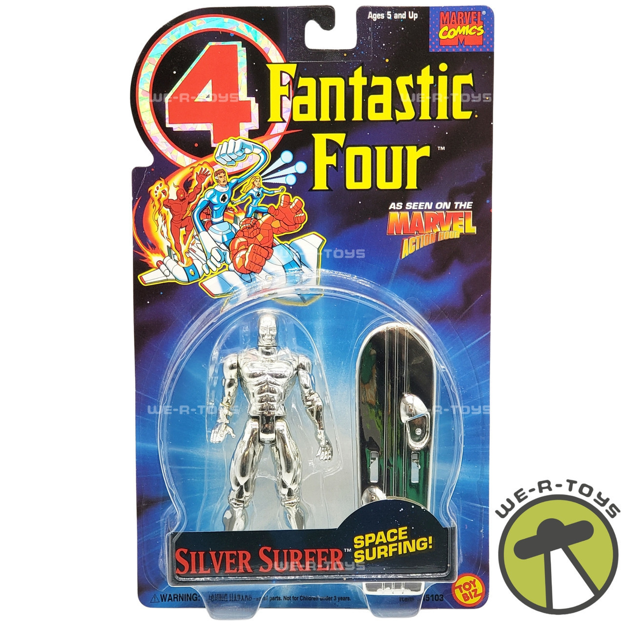 Marvel Comics Fantastic Four Silver Surfer Action Figure 1994 Toy Biz 45103  NRFP