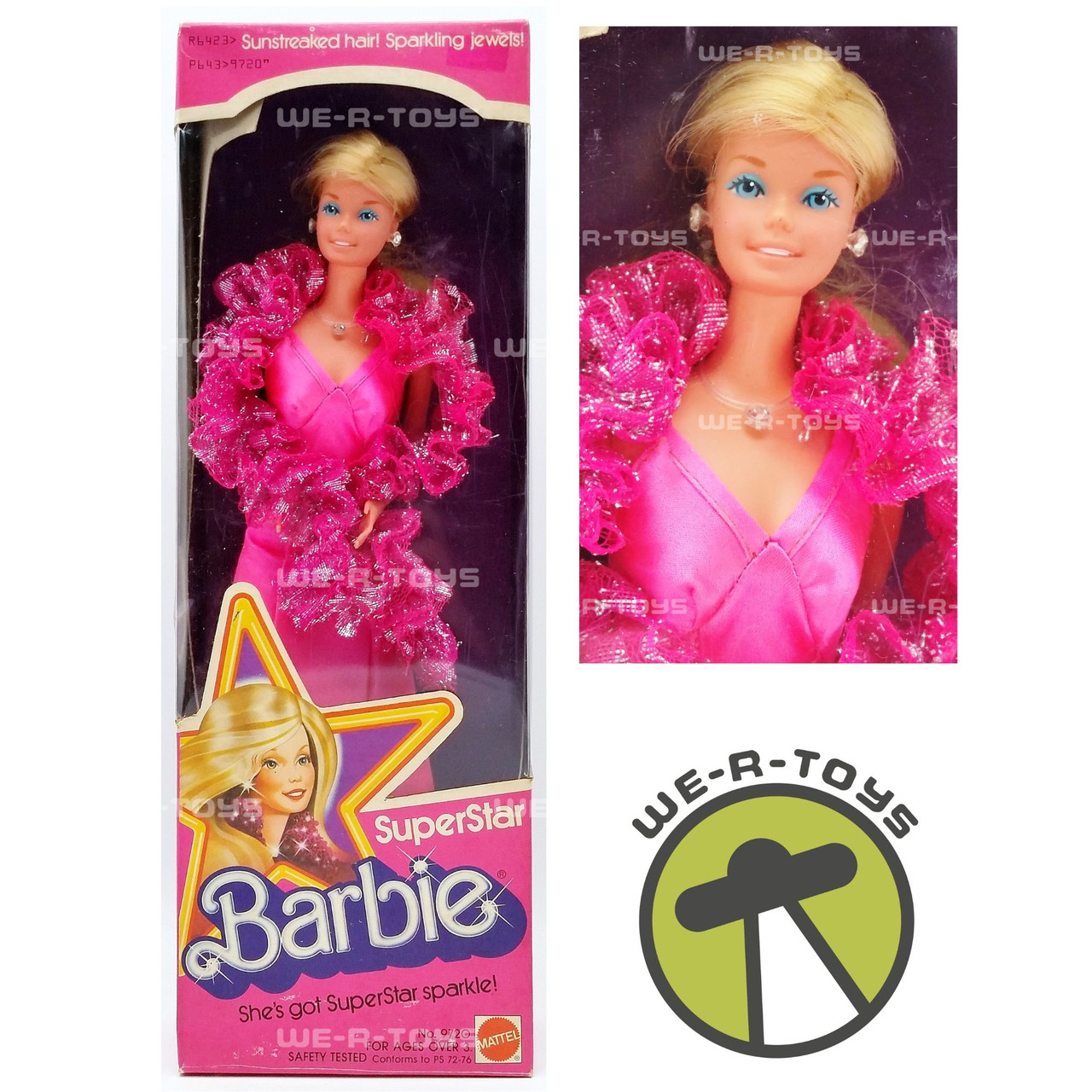 SuperStar Barbie Doll Vintage 1976 Mattel #9720 USED We-R-Toys