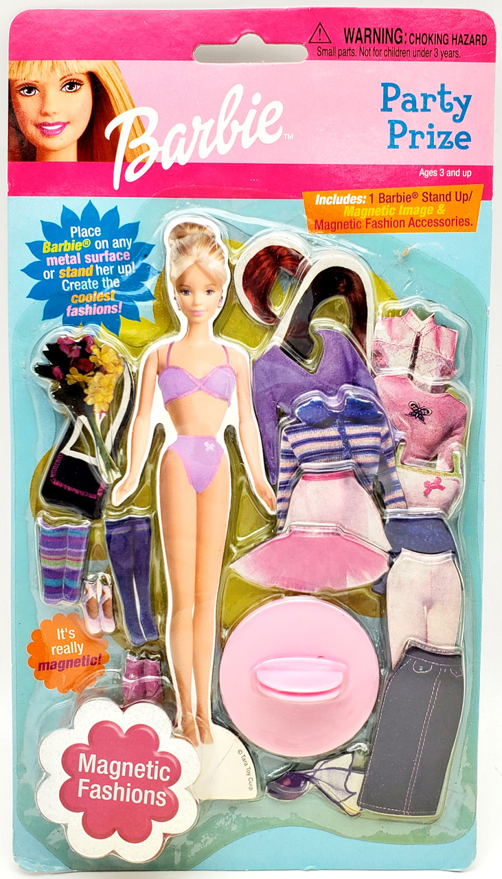 Barbie Party Prize Magnetic Paper Doll Style Dress Up 52330 Mattel