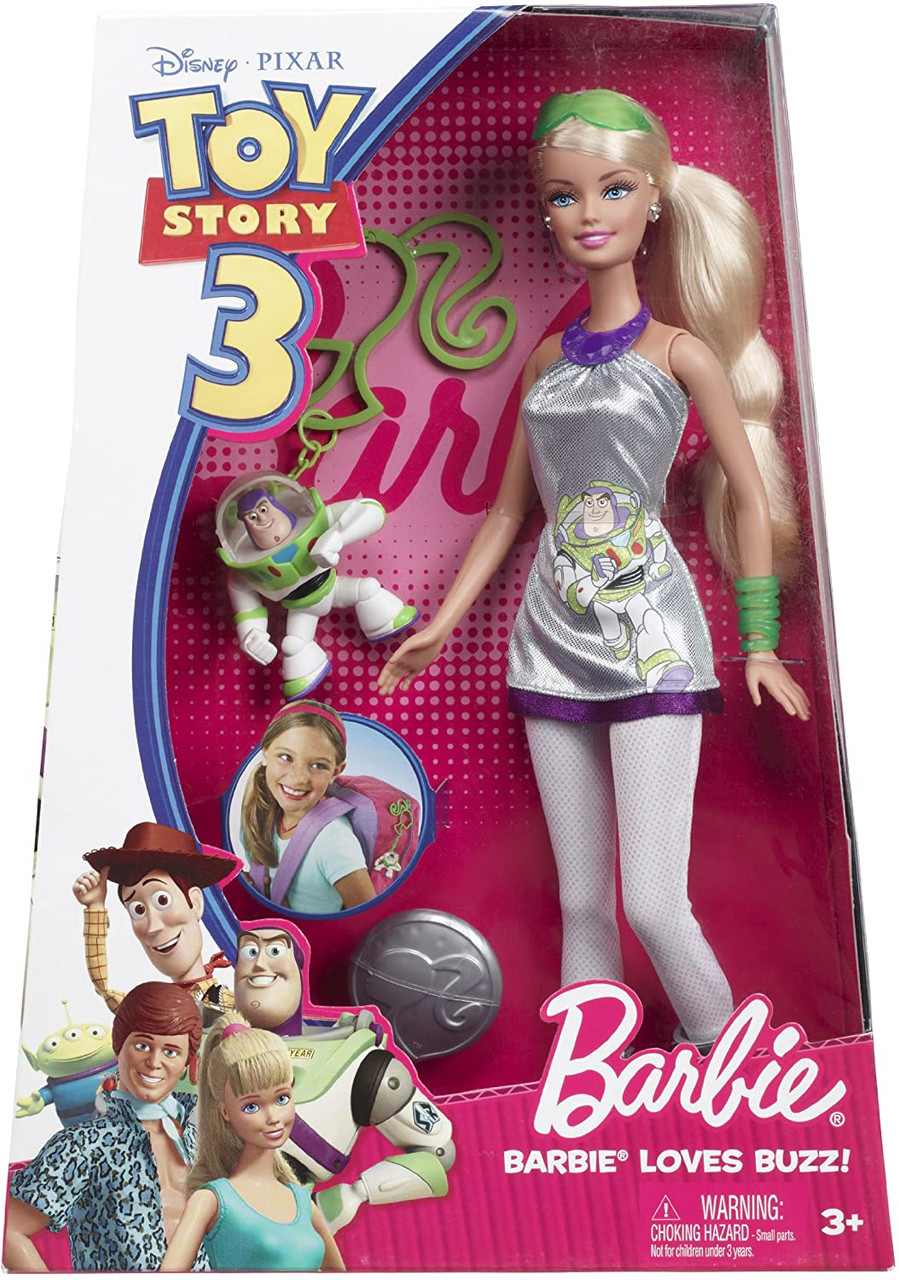 Disney Pixar Toy Story 3 Barbie Loves Buzz Doll 2009 Mattel R9296