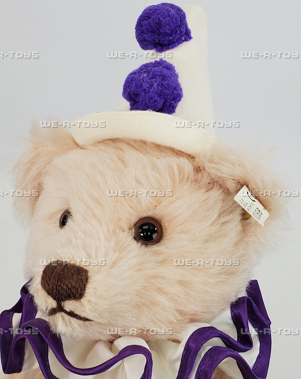 Steiff Teddy Clown 1926 Replica in Rose 33 w/ Certificate 1999