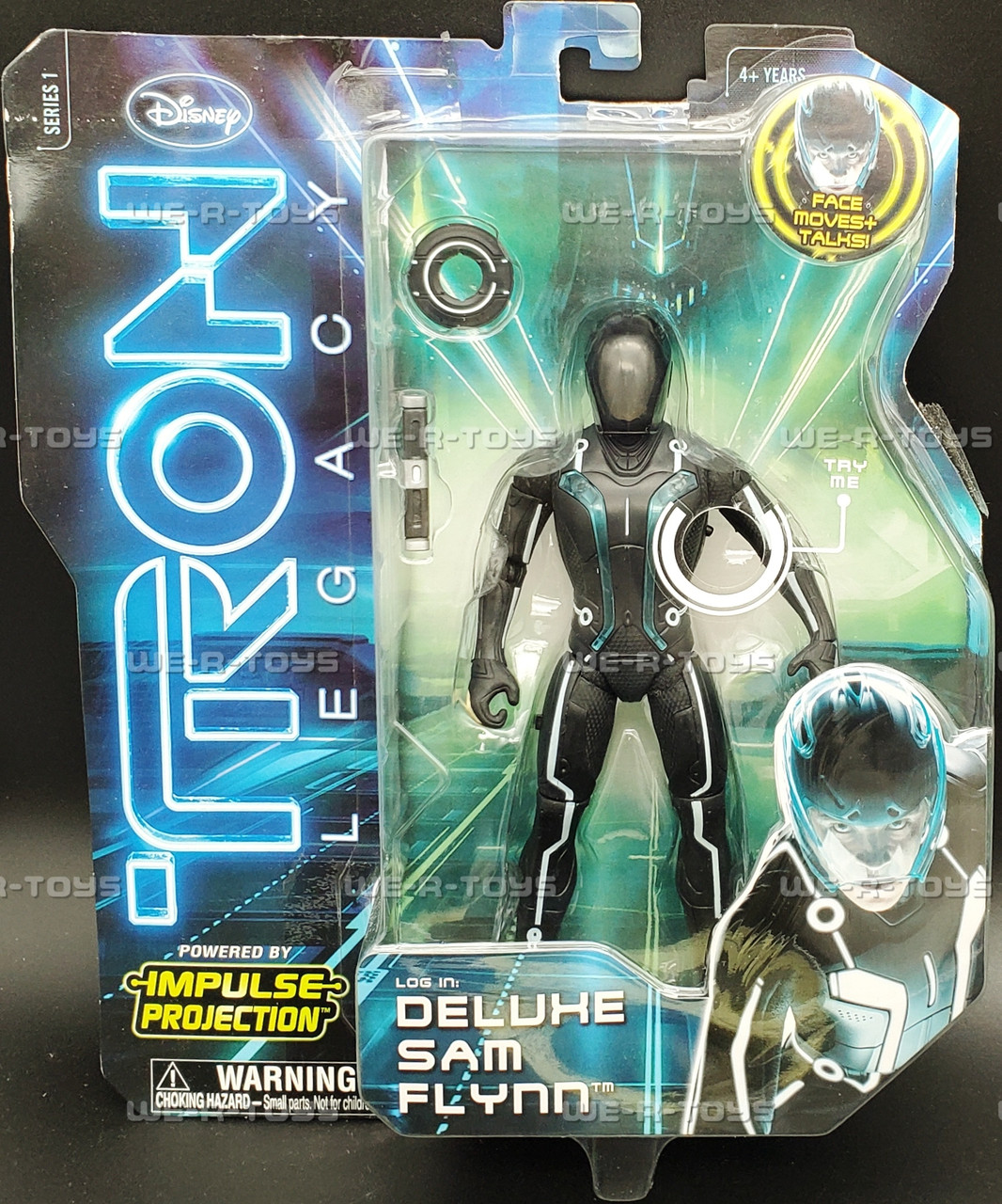 Disney Tron Legacy Deluxe Sam Flynn Talking Figure 2010 Spin