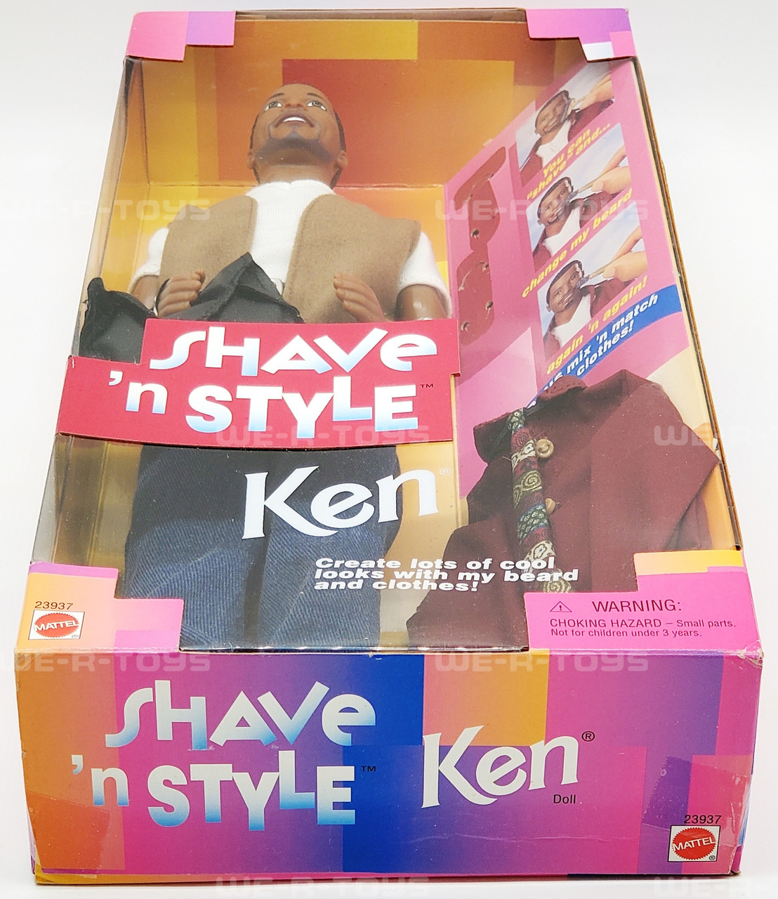Barbie Shave 'n Style Ken Doll African American 1999 Mattel No