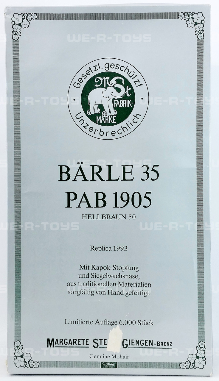 Steiff Teddy Bear Barle 35 PAB 1905 Replica 20
