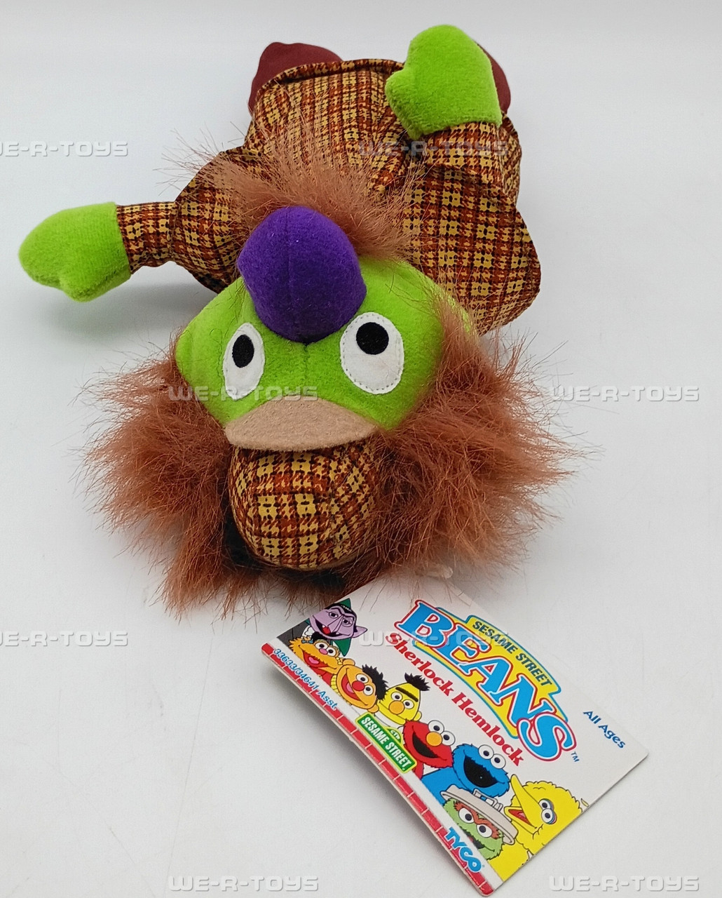 Sesame Street Beans Sherlock Hemlock Plush 30 Year Anniversary